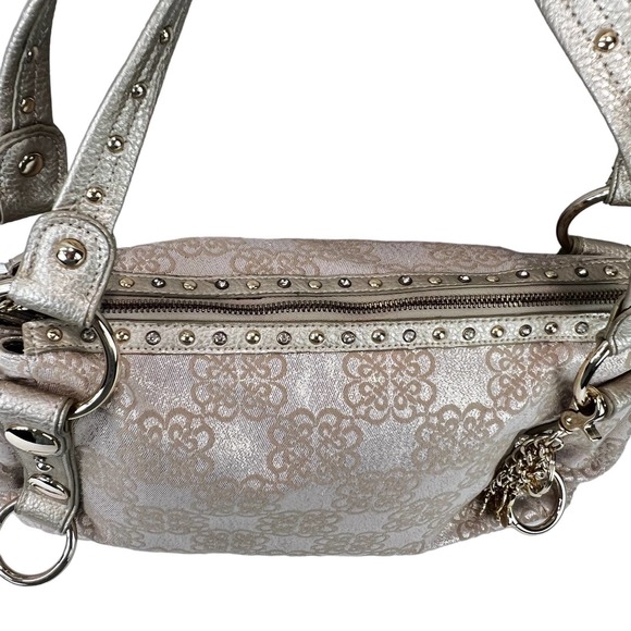 Kathy Van Zeeland Gold and Cream Shoulder Bag - Picture 2 of 12